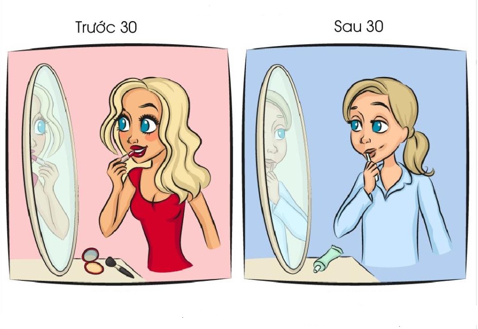 trước và sau tuổi 30-6